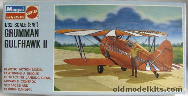 Monogram 1/32 Grumman Gulfhawk (F3F) Gulf Oil - Blue Box Issue, 6850 plastic model kit